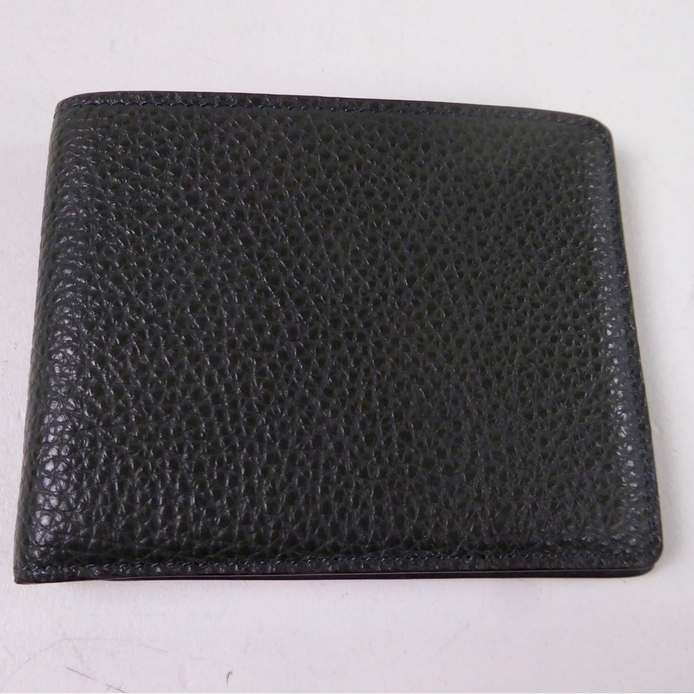 Bosca Pebbled Leather Billfold Wallet NWT Italian - Green - Picture 6 of 7